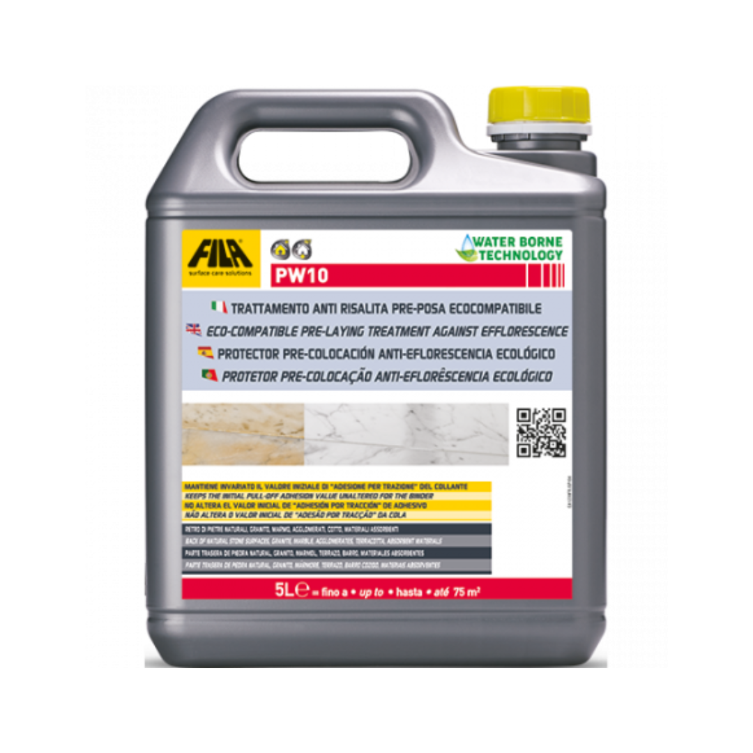 PW10 - ECO-COMPATIBLE PRE-LAYING TREATMENT AGAINST EFFLORESCENCE